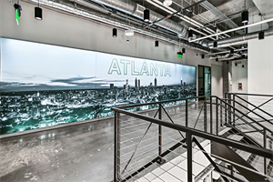 Silicone Edge Graphic (SEG) in Branded Workplace