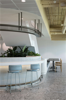 Office with Trail Self-Stabilizing Table Bases