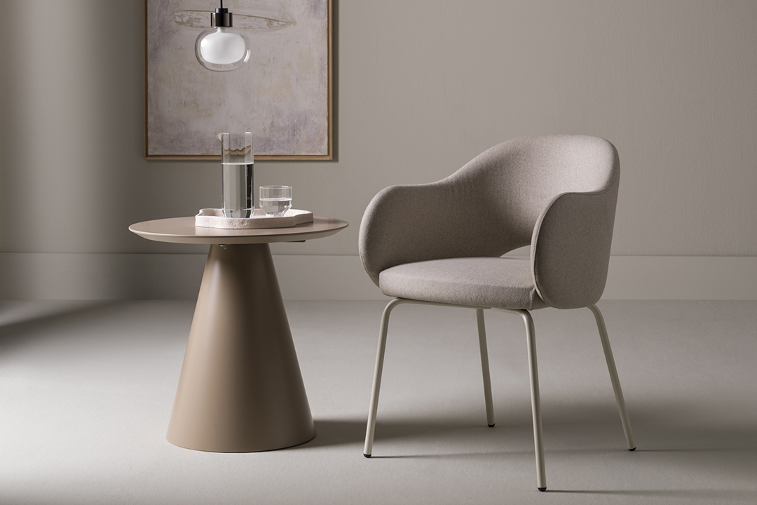 Airy armchair & Cono side table