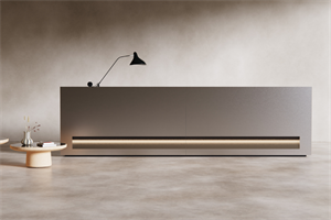 Blok Desk in Stainless Steel