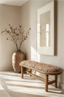 Sabi Bench blends classic references with a contemporary silhouette, creating a distinctive
yet timeless presence. Crafted in solid Australian hardwood, its sculpted structure highlights
craftsmanship and balanced proportions. The softly upholstered seat enhances comfort
while maintaining a refined profile.