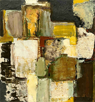 Bengt Ossler (Swed. 1932-1998)
Composition (No. 56)
Oil on canvas, ca. 1960
29 1/2” x 26 1/2”  (Framed: 31” x 28”)
Signed Ossler, upper right;
inscribed No. 56 on reverse