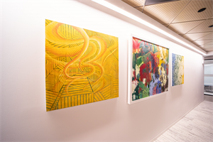 ArtLifting artwork featured at a life science company in Boston.