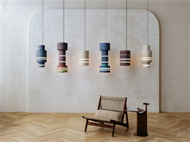 Stackabl_Multiple Vertical Pendants_multiple colorways_in situ